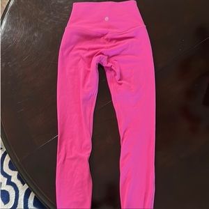 Size 2 sonic pink lululemon leggings